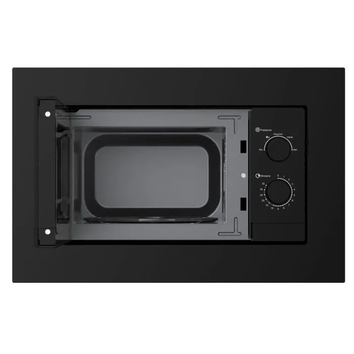 Continental Edison Microondas Empotrable CEMO20EBM2 1280 W 20 L Negro Ancho 59,5 x Alto 38,5 x Profundidad 35,3 cm 1