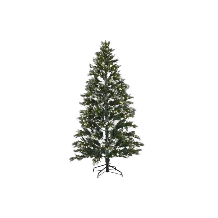 Árbol de Navidad Home ESPRIT Verde Metal Polietileno Nevado 130 x 130 x 210 cm 1