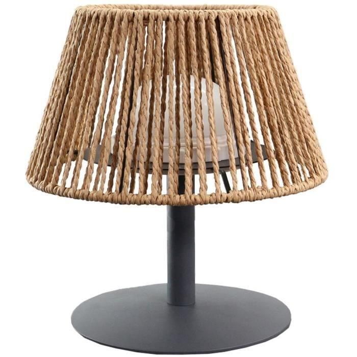 Lumisky LUM3666162005924 Lámpara de mesa inalámbrica Standy Mini Raffy, Rafia natural, LED blanco cálido y blanco, Altura 22 cm Lumisky LUM3666162005924 Lámpara de mesa inalámbrica Standy Mini Raffy, Rafia natural, LED blanco cálido y blanco, Altura 22 cm