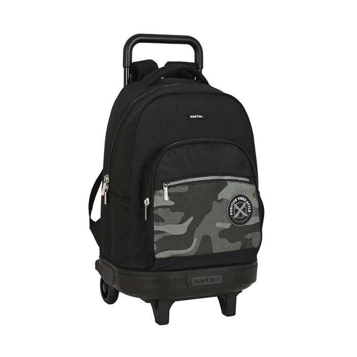 Mochila Safta Grande Con Ruedas Compact Extraible Stone 450x330x220 mm 3 Mochila Safta Grande Con Ruedas Compact Extraible Stone 450x330x220 mm 3