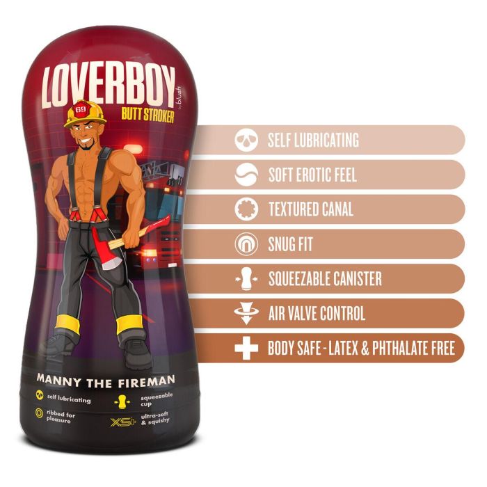 Masturbador Masculino Blush Loverboy Marrón 2 Masturbador Masculino Blush Loverboy Marrón 2