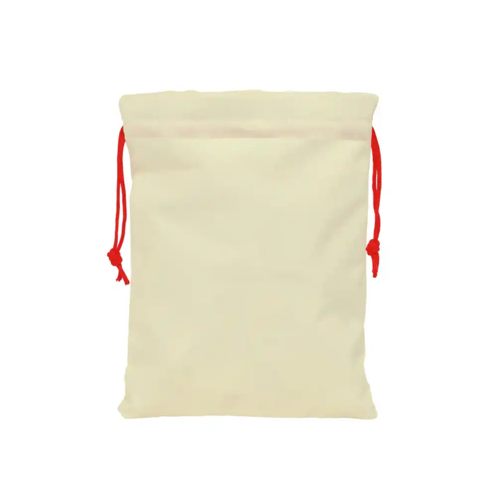 Safta Saquito Plano Osito Beige Felices Fiestas 26x34x1cm 1