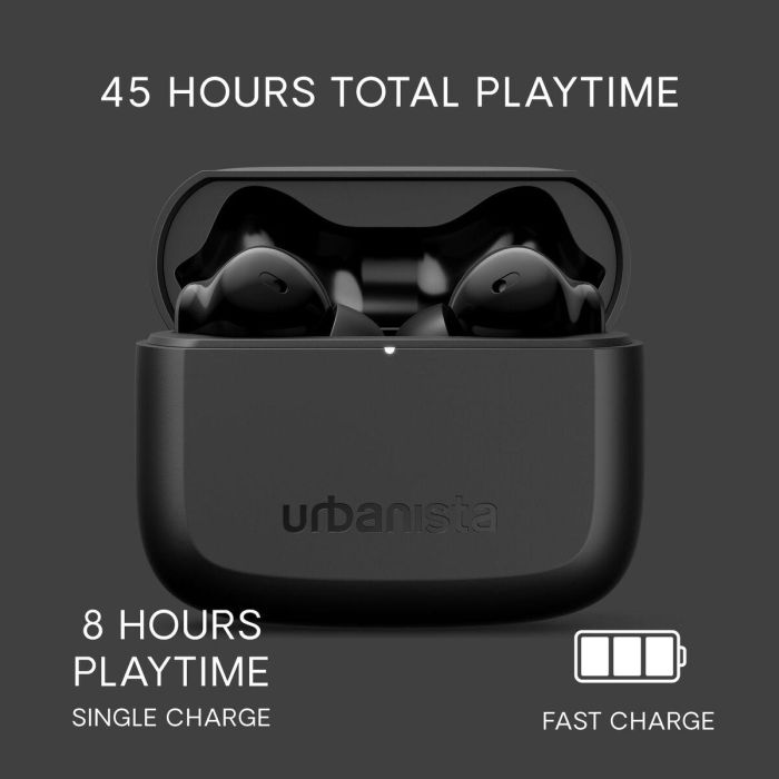 Urbanista Palo Alto Auriculares Inalámbricos con Cancelación de Ruido y Bluetooth 5.3, Color Midnight Black 10 Urbanista Palo Alto Auriculares Inalámbricos con Cancelación de Ruido y Bluetooth 5.3, Color Midnight Black 10