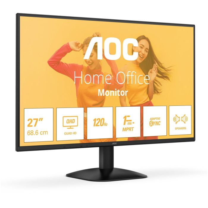 AOC Monitor Q27B35S3 27" QHD (2560x1440) IPS 120Hz 1ms HDMI DP Gaming Negro 1 AOC Monitor Q27B35S3 27" QHD (2560x1440) IPS 120Hz 1ms HDMI DP Gaming Negro 1