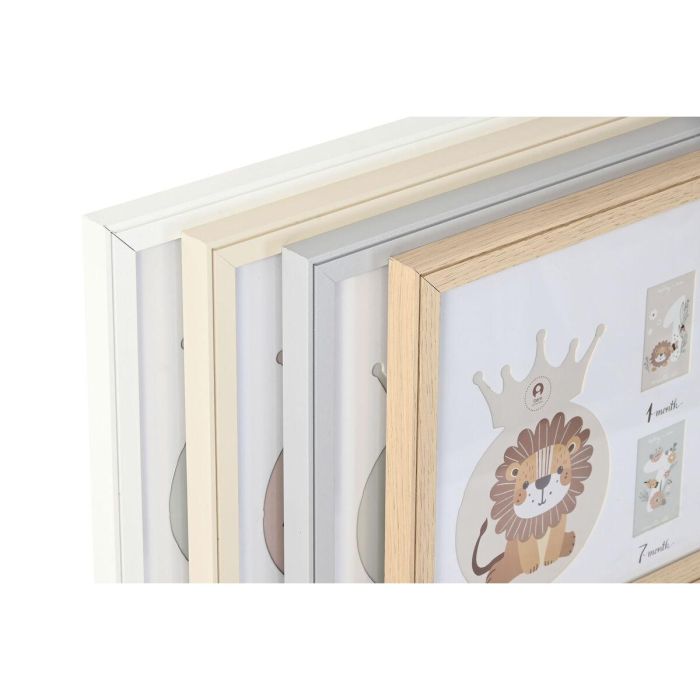 Marco de Fotos Home ESPRIT Cristal Madera MDF 56,5 x 2 x 27,5 cm (4 Unidades) 3 Marco de Fotos Home ESPRIT Cristal Madera MDF 56,5 x 2 x 27,5 cm (4 Unidades) 3