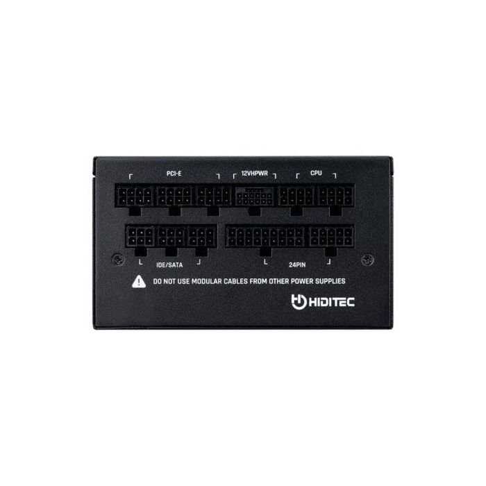Fuente de Alimentación Hiditec GDX850 V2/ 850W/ Ventilador 14cm/ ATX 3.0/ PCIe 5.0/ 80 Plus Gold 3 Fuente de Alimentación Hiditec GDX850 V2/ 850W/ Ventilador 14cm/ ATX 3.0/ PCIe 5.0/ 80 Plus Gold 3