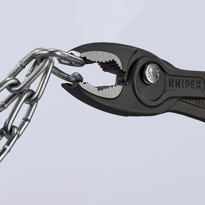 Knipex Alicates de Agarre Frontal Ajustable 8201200 200 mm - Agarre Frontal y Lateral para Piezas Desgastadas 4