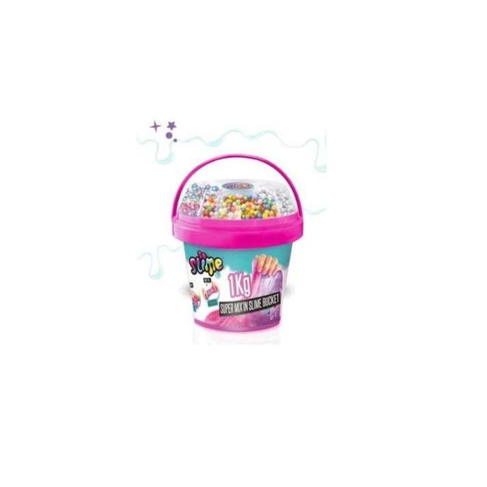 Cubo super slime 1kg con bolitas de colores para mezclar13,20x13,20x12,50 cm - modelos surtidos Cubo super slime 1kg con bolitas de colores para mezclar13,20x13,20x12,50 cm - modelos surtidos