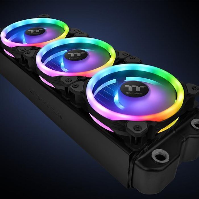 120mm Thermaltake Riing Trio 12 RGB 3 Pack 3 120mm Thermaltake Riing Trio 12 RGB 3 Pack 3