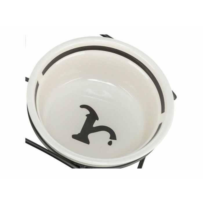 Comedero para Perro Trixie Blanco Negro Ø 13 cm 250 ml 2 Comedero para Perro Trixie Blanco Negro Ø 13 cm 250 ml 2
