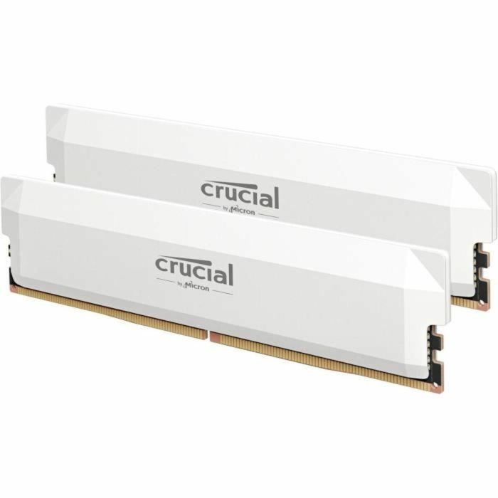 Memoria RAM CRUCIAL DDR5 PRO - Edición Overclocking - Kit 64 GB (2 x 32 GB) - 6000 MT/s - CL40 - UDIMM - Blanco 1