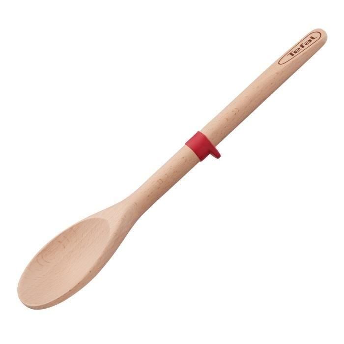 Cuchara Ingenio TEFAL - Madera de haya y silicona platino - 32 cm