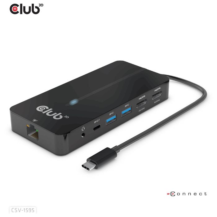 Club3D Hub USB-C 7 en 1: 2xHDMI 4K60Hz, 2xUSB, USB-C PD100W, LAN - Adaptador para portátil/PC 0 Club3D Hub USB-C 7 en 1: 2xHDMI 4K60Hz, 2xUSB, USB-C PD100W, LAN - Adaptador para portátil/PC 0