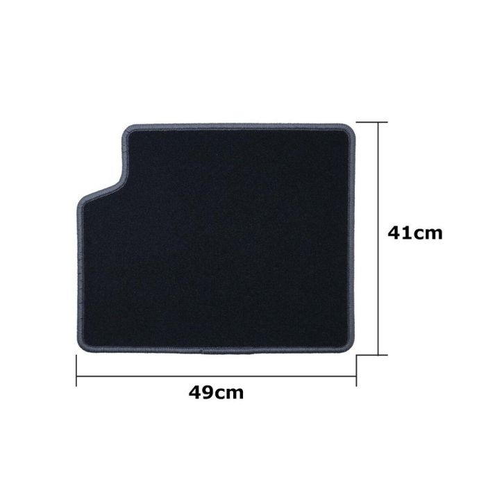 OCC Design OCCTY0014GD Alfombrillas a Medida para Toyota Corolla 2002-2007 5 Piezas, Ribete Gris Oscuro, Velour 1900g/m², Antideslizante, Calidad Superior 11