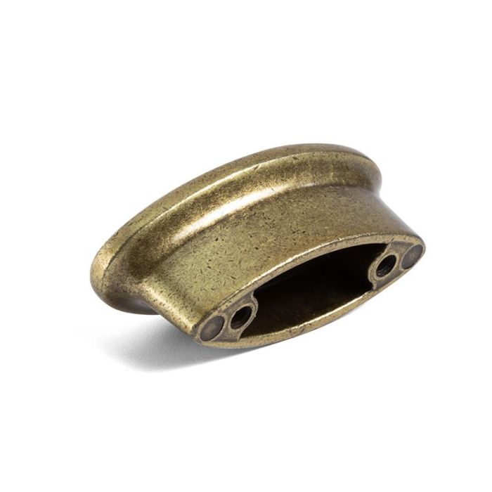 Giusti Tirador y Pomo Oasis de Porcelana Marfil / Bronce. Tirador 128 mm o Pomo 28x62 mm