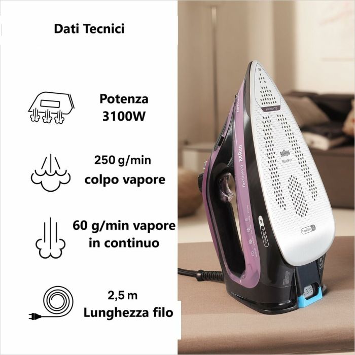Plancha de Vapor Braun SI9661VI 3100 W 3 Plancha de Vapor Braun SI9661VI 3100 W 3