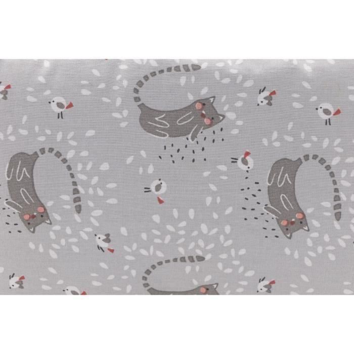 AIME Cesta para gato y perro pequeño, en piel, Cesta estampada Comodidad para dormir Suave, esponjosa, plegable, reversible, tamaño S 48x37x1 2