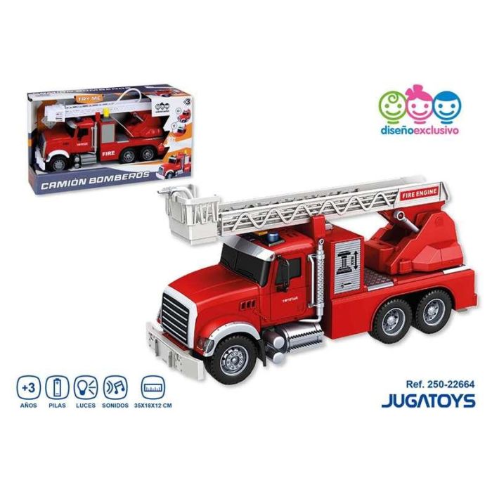 Camion bomberos con luces y sonidos 35x18x12 1