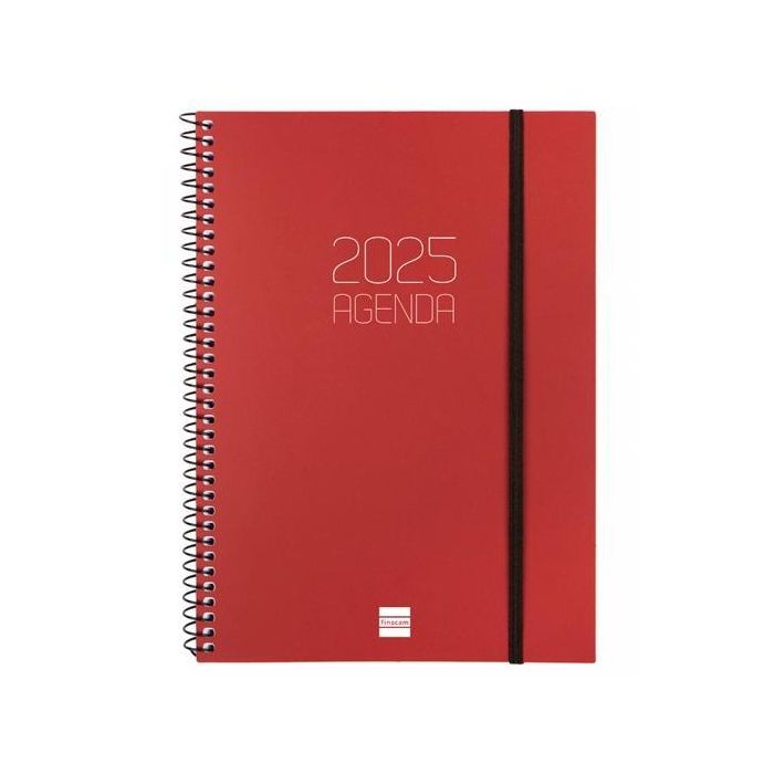 Finocam Agenda Anual Opaque Espiral E10-155x212 mm Svh Burdeos 2025 Finocam Agenda Anual Opaque Espiral E10-155x212 mm Svh Burdeos 2025