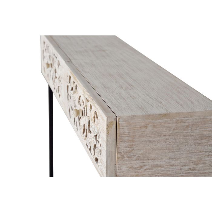 Giner y Colomer Consola Madera Mango Metal Blanco y Negro Envejecido 120 cm 3