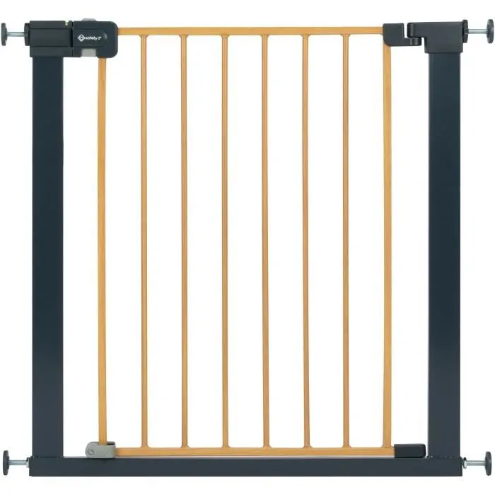 Safety 1st Puerta de seguridad infantil Easy Close SF3220660007882, efecto madera, 73-80 cm (máx. 136 cm) 1