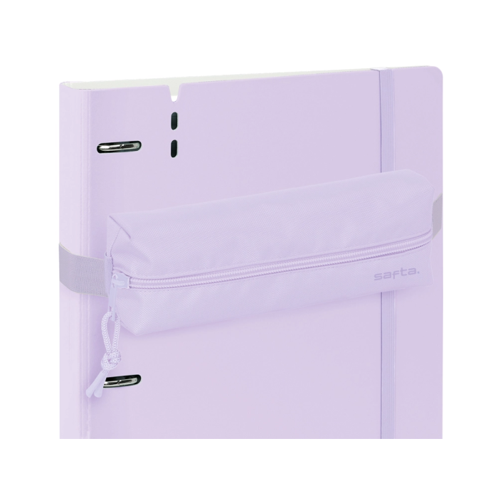 Safta Portatodo Rectangular con Goma Elástica 22cm Light Purple 22x4x7 cm 3