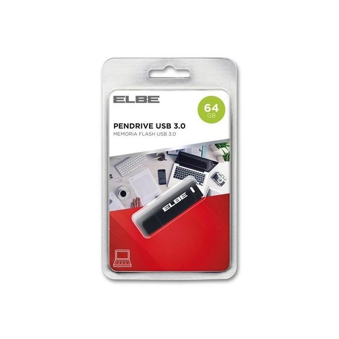 Elbe USB3-64 Pendrive USB 3.0 64GB Negro 2