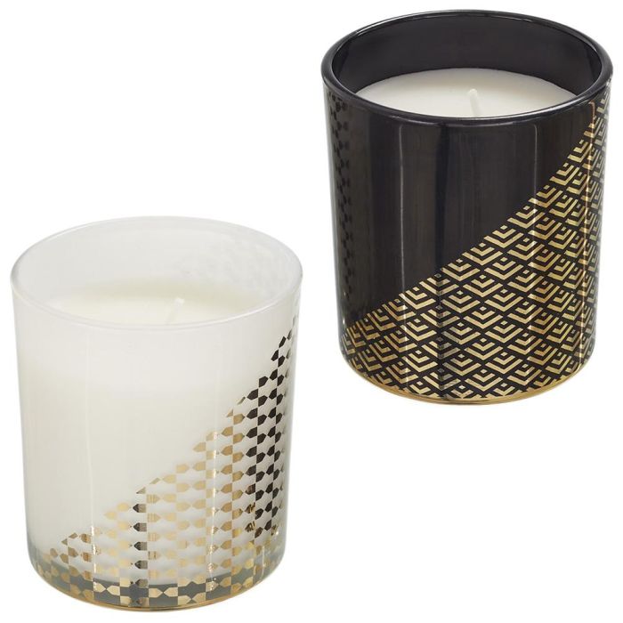 Home Deco Factory Bougie Vela Perfumada con Joya Dorada - Flor de Cerezo o Vainilla 2