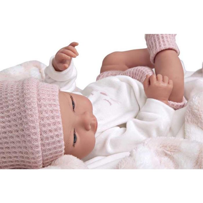 Muñeca elegance 38 cm aria rosa c/ manta (muñeco de peso) (cuerpo vinyl, sexo niña) 21 Muñeca elegance 38 cm aria rosa c/ manta (muñeco de peso) (cuerpo vinyl, sexo niña) 21