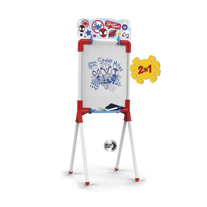 Pizarra spidey 2 en 1 magnetica y para tizas 37x32x98 cm incluye 12 accesorios 2 Pizarra spidey 2 en 1 magnetica y para tizas 37x32x98 cm incluye 12 accesorios 2