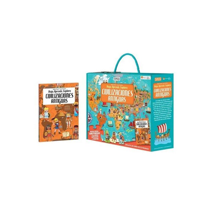 Puzle Sassi Manolito Books Civilizaciones Antiguas 200 Piezas (+6 Años)