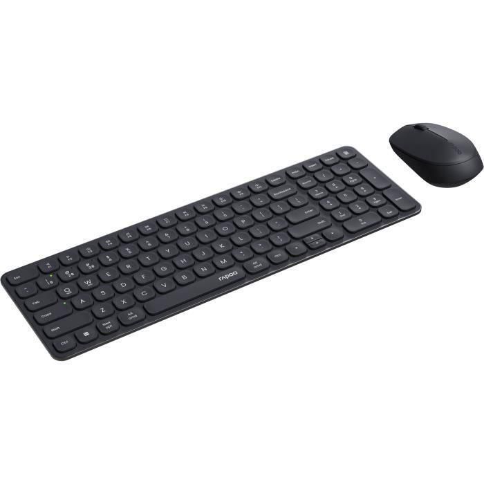 RAPOO 9310M - Combo Teclado y Ratón Inalámbrico Multimodo Ultrafino - Negro 1