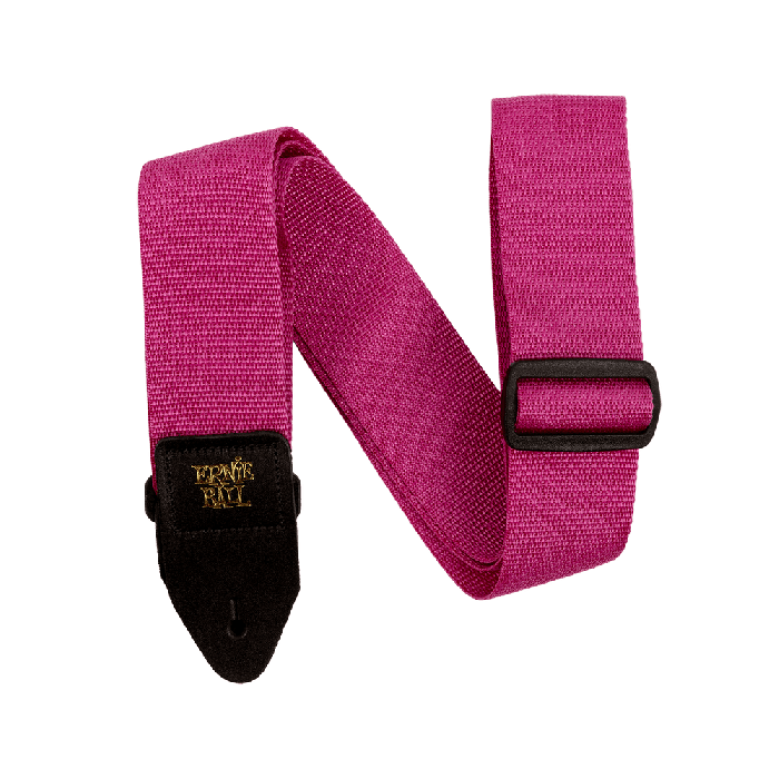 Correa Guit/ Bajo Polypro - Frambuesa & Negro 1