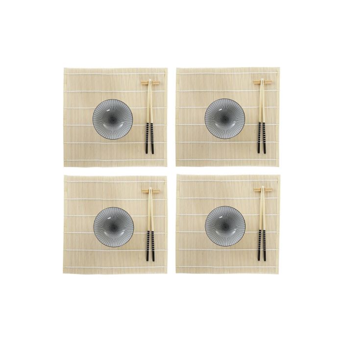 Sushi Oriental DKD Home Decor Negro Natural 14.5 x 31 x 14.5 cm Set de 16 1 Sushi Oriental DKD Home Decor Negro Natural 14.5 x 31 x 14.5 cm Set de 16 1
