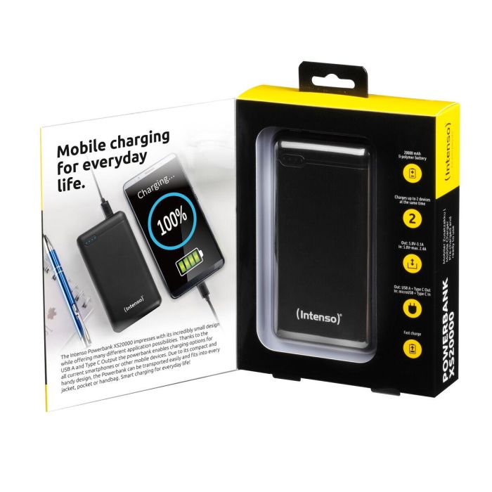 Intenso Powerbank XS20000 20000 mAh Negro - Polímero de litio - Ref: 7313550 13 Intenso Powerbank XS20000 20000 mAh Negro - Polímero de litio - Ref: 7313550 13