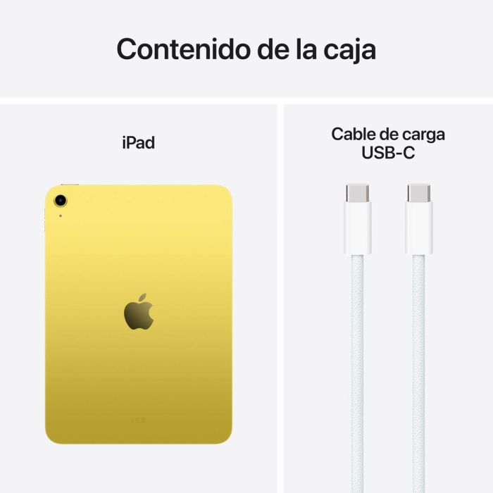 Apple MD4J4TYA iPad A16 (2025) Tablet de 11 pulgadas con Wi-Fi y 256 GB de Almacenamiento, Amarillo 4 Apple MD4J4TYA iPad A16 (2025) Tablet de 11 pulgadas con Wi-Fi y 256 GB de Almacenamiento, Amarillo 4