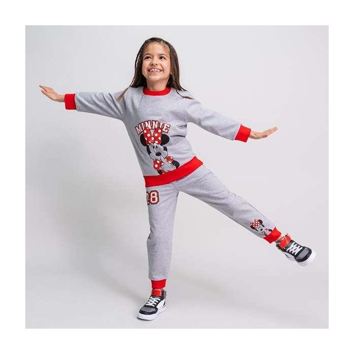 Chándal Infantil Minnie Mouse Gris 2 Años 3 Chándal Infantil Minnie Mouse Gris 2 Años 3