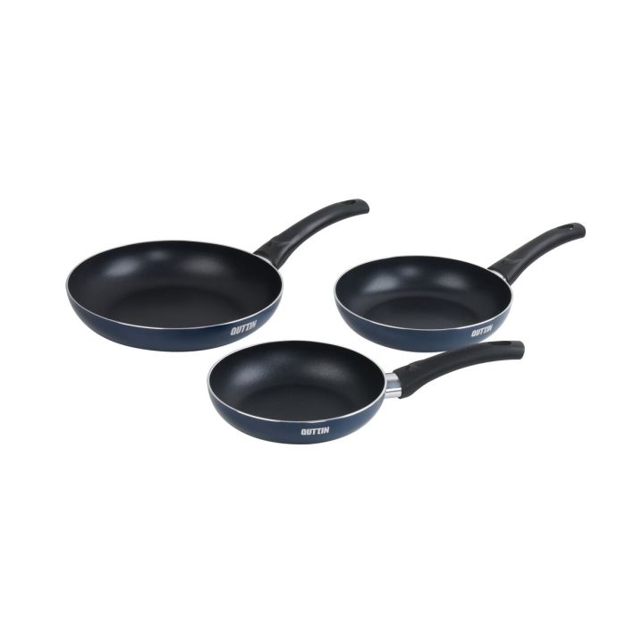 Set de Sartenes Quttin Aluminio 24 cm 3 Piezas (4 Unidades)