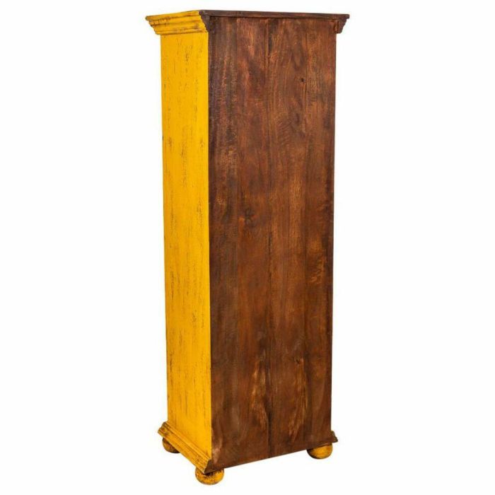 Armario Alexandra House Living Amarillo Hierro Madera de mango 40 x 149 x 53 cm 2 Armario Alexandra House Living Amarillo Hierro Madera de mango 40 x 149 x 53 cm 2