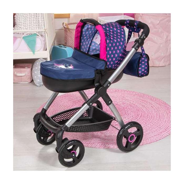 Reig Coche Muñecas Stule Pram Azul Marino 86x79x42 cm 3 Reig Coche Muñecas Stule Pram Azul Marino 86x79x42 cm 3