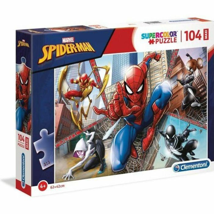 Puzzle Infantil Clementoni Marvel Spider-Man 23734 68 x 48 cm Maxi 104 Piezas 0 Puzzle Infantil Clementoni Marvel Spider-Man 23734 68 x 48 cm Maxi 104 Piezas 0