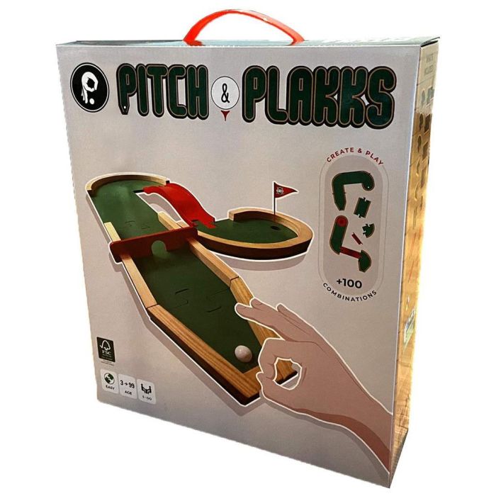 Plakks TKP002 Juego de Mesa Pitch & Plakks Mini Golf de Madera para Todas las Edades 0 Plakks TKP002 Juego de Mesa Pitch & Plakks Mini Golf de Madera para Todas las Edades 0