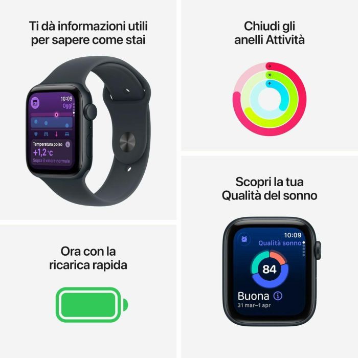 Smartwatch Apple MEHQ4QL/A Negro Ø 44 mm 7