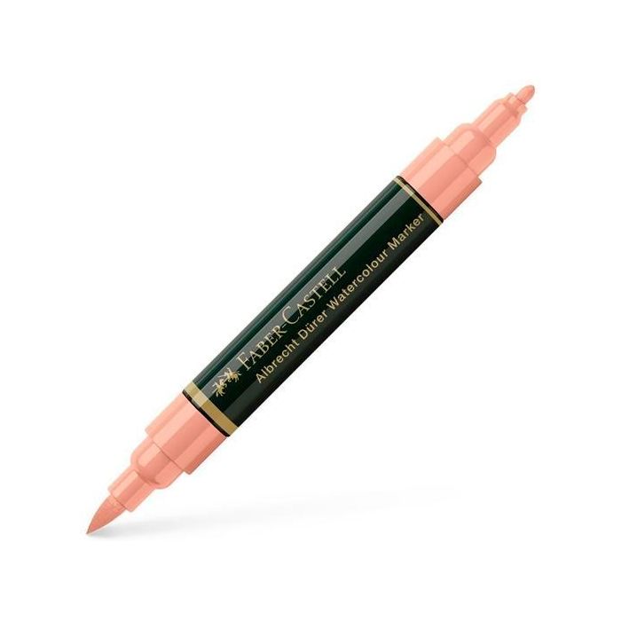 Faber Castell Rotulador Dürer Watercolour Doble Punta (Pincel/Media) Beige Rojizo 4 Unidades para Artistas (4 Unidades)