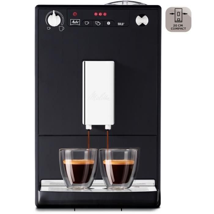 Melitta E950-101 Caffeo Solo Cafetera espresso automática con molinillo, café en grano, 1-2 tazas, limpieza automática, Negro 1 Melitta E950-101 Caffeo Solo Cafetera espresso automática con molinillo, café en grano, 1-2 tazas, limpieza automática, Negro 1
