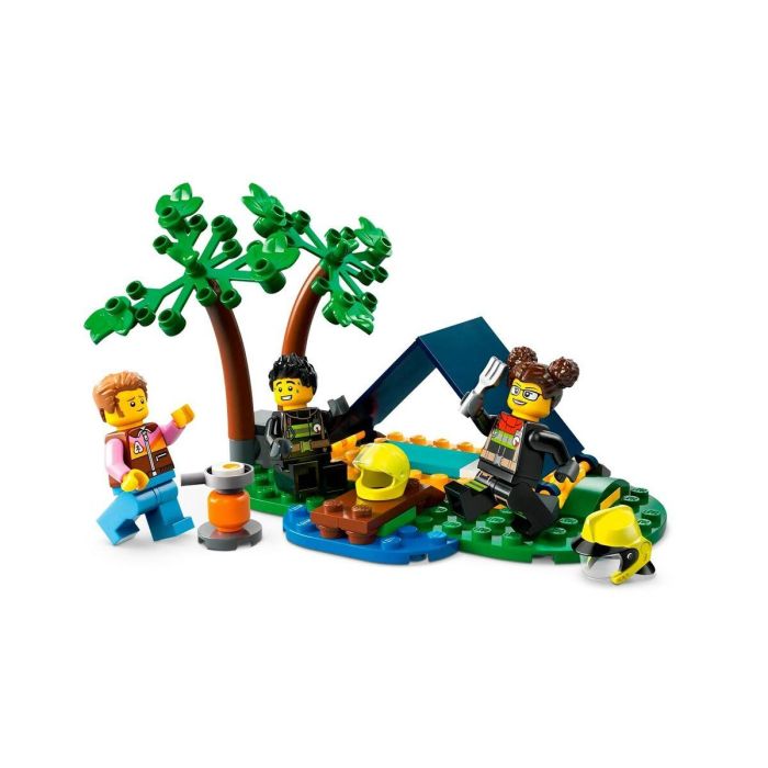 LEGO 60412 City Camión de Bomberos 4x4 y Bote Salvavidas, Juguete con Barco, Remolque y Minifiguras 6