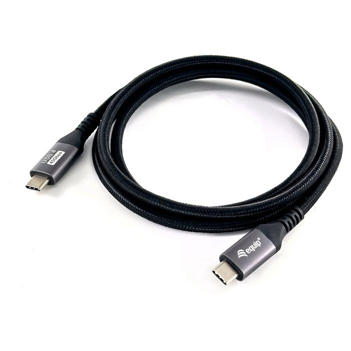 Equip 128382 Cable USB 4 Gen 2x2 Tipo C a C, 20 Gbps, 100W PD 3.0, Compatible Thunderbolt 3, 4K@60Hz, DP 1.4a, con Chip E-Mark Equip 128382 Cable USB 4 Gen 2x2 Tipo C a C, 20 Gbps, 100W PD 3.0, Compatible Thunderbolt 3, 4K@60Hz, DP 1.4a, con Chip E-Mark