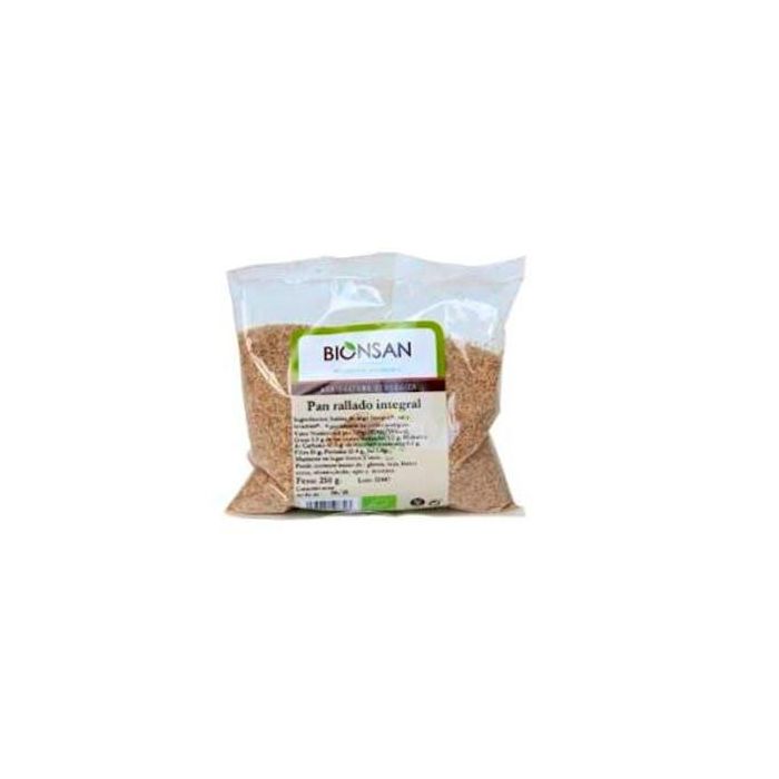 BIONSAN Pan Rallado Integral Ecológico 250g - Textura Intensa para Rebozados y Croquetas