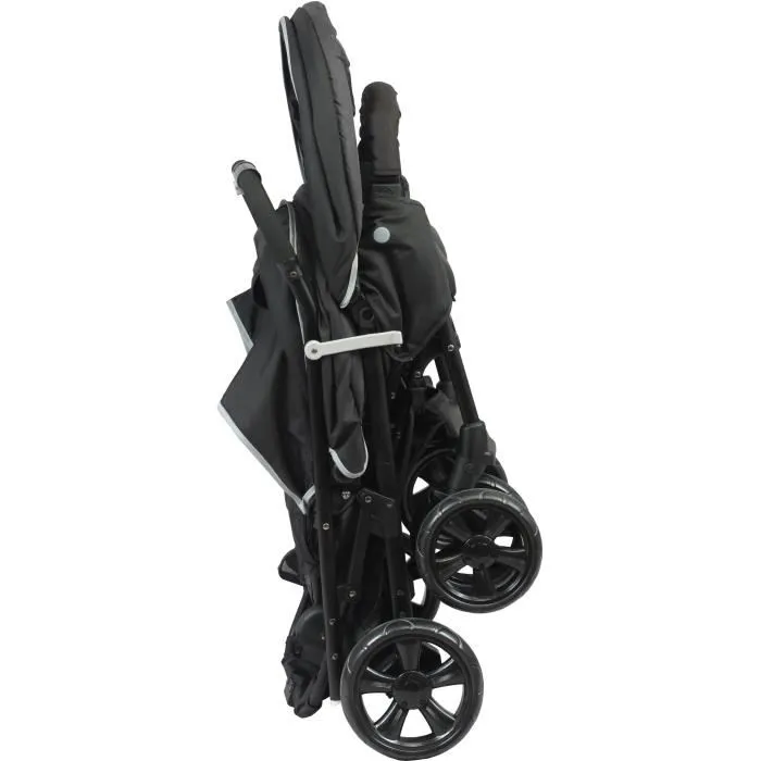 Bambisol Cochecito Doble BAM3159059050157 - Totalmente Equipado con Protector de Lluvia Incluido y Fácil Plegado 4