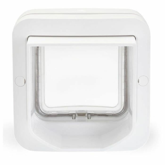 Sureflap DualScan Gatera electrónica con lector de microchip para hasta 32 gatos, control de acceso y salida, Blanca 3 Sureflap DualScan Gatera electrónica con lector de microchip para hasta 32 gatos, control de acceso y salida, Blanca 3
